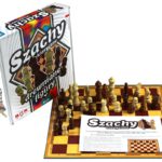 Szachy klasyczne z drewnianymi figurami