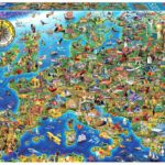 Puzzle 500 el. Mapa Europy