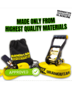 Slackline taśma 15m Orangutan + taśma asekuracyjna + ochraniacze - obrazek 5