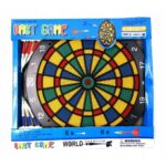 Tarcza do darta plastikowa i rzutki 6 sztuk