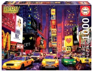 Puzzle 1000 elementowe Times Square fluorescencyjne