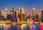 Puzzle 1500 elementów Manhattan Nowy Jork nocą - obrazek 2